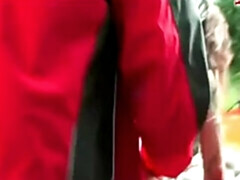 素人, デカパイ, フェラチオ, イく瞬間, ドイツ人, 巨大, アウトドア, 公共