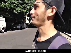 LatinLeche - Sweet latin guy on the street tricked into fuck