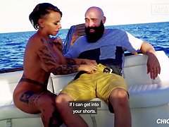 Huge Tits Gina Snake Loves Getting Fucked On A Boat