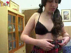 素人, 茶髪の, ヨーロピアン, オナニー, 現実, 一人, スペイン人, おもちゃ