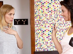 指いじり, キス, レズビアン, 下着, オマンコ, ガリガリ, ティーン, オッパイの