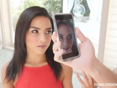 Chica, Mamada, Morena, Corrida, Latina, Tetas naturales, Pequeña, Flaco