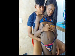 astounding black Tgirl part 2