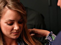 美女, デカパイ, ブロンド, フェラチオ, 浮気する, スインガー, オッパイの, 妻