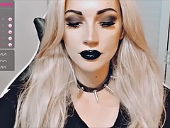 Chica, Pies, Fetiche, Lencería, Solo