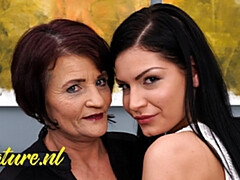 Fingering dirt with charming baby girl from Mature NL