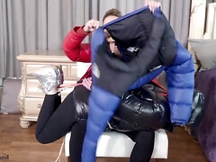 Leie, Fesselspiele, Schwanz, Weibliche domination, Hd, Lesbisch, Milf, Nippel