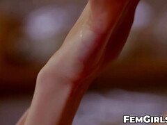 Lieveling, Bruinharig, Rondborstig, Vingeren, Hd, Natuurlijke tieten, Mager, Alleen