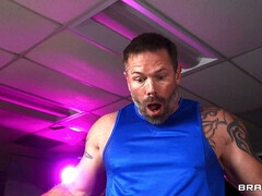 お尻, デカチン, ハードコア, なめる, ポルノスター, オマンコ, 三人, オッパイの