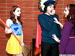 デカ尻, デカチン, デカパイ, フェラチオ, バック, 女 人男 人