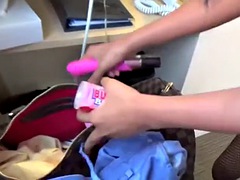 Asiatique, Brunette brune, Doigter, Japonaise, Adolescente, Thaïlandaise, Jouets