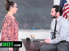 アメリカ人, デカチン, フェラチオ, なめる, 小柄, ラフ, ティーン, オッパイの