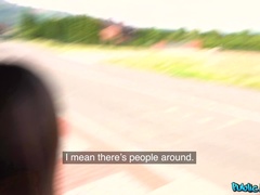 アメリカ人, お尻, 茶髪の, ピアス, 公共, オマンコ, ショートヘア, タトゥー