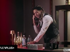 デカ尻, デカパイ, ブロンド, フェラチオ, イマラチオ, バック, 淫乱熟女, 赤毛