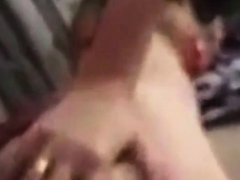 Leie, Blondine, Hundestellung, Im freien