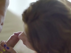 Russian babe Samantha gets her asshole stretched for the first time