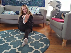 素人, 美女, ブロンド, 足, フェティッシュ, ハメ撮り, 一人