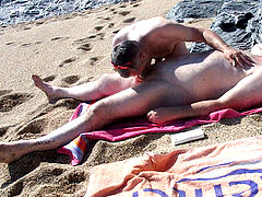 Enthousiasteling, Anaal, Strand, Pijpbeurt, Daddy, Homo, Buiten