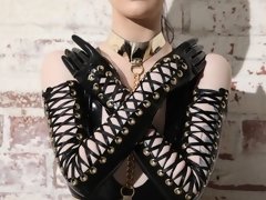 Arsch, Blasen, Hundestellung, Domination, Fetisch, Behaart, Hardcore, Latex