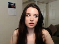 Enthousiasteling, Bruinharig, Masturbatie, Alleen, Speelgoed, Webcamera
