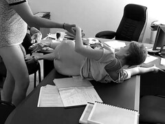 Leie, Braunhaarige, Hardcore, Selbstgemacht, Milf, Orgasmus, Zierlich, Sekretärin