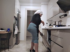 素人, デカチン, ドイツ人, ハードコア, 淫乱熟女, 穴開きパンティ, 義母, 妻