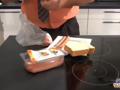 Schwarz, Blasen, Küssen, Küche, Lecken, Masturbation, Muschi, Tätowierung