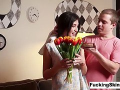 Blasen, Hundestellung, Fingern, Hd, Rasiert, Dürr, Sohn, Eng