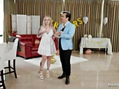 デカパイ, ブロンド, 茶髪の, イく瞬間, 顔射, 人妻の, 淫乱熟女, 三人