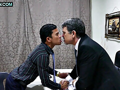 Anal, Asiático, Gay, Maduro, Oficina, Flaco