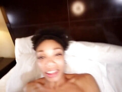 Chica, Verga grande, Mamada, Corridas, Ébano, Sexo duro, Casero, Tetas naturales