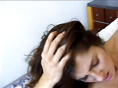 Brunette brune, Queue, Interracial