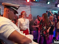 Pijpbeurt, Dansen, Lul, Groep, Hd, Feest, Roodharige vrouw, Zuigen