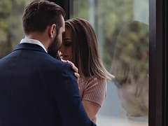 Nana, Grosse bite, Sucer une bite, Érotique, Petite amie, Embrassement, Suçant, Nénés