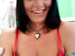Besamung, Arzt, Lecken, Milf, Büro, Muschi, Spion, Spanner