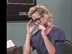 Schönheit, Grosse titten, Blondine, Blasen, Paar, Milf, Sekretärin, Titten