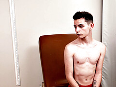 Tall doctor fucks skinny twink in weird infirmary