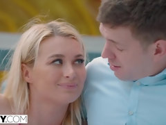 In den arsch, Arsch, Arschlecken, Grosse titten, Blondine, Besamung, Hardcore, Polisch