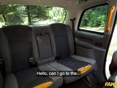 Fake cab black skater chick with Big Tits and big Ass Fucked hard and quick