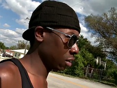 Black straight from the hood assrammed by white guy