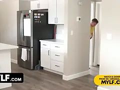 アメリカ人, デカ尻, デカパイ, ブロンド, フェラチオ, エロ熟女, Hd, 熟年