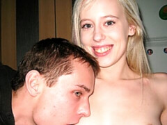 Enthousiasteling, Grote lul, Blond, Pijpbeurt, Hondjeshouding, Natuurlijke tieten, Tiener, Tieten likken