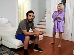 Adorable blonde with huge melons Quinn Waters is enjoying hard fuck