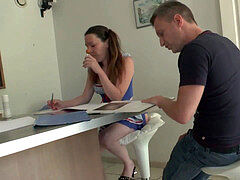 Amateur, Mamada, Morena, Universidad, Francés, Coleta, Chupando, Uniforme