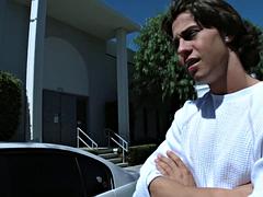 Blondie gets pounded by a ripped boy in her bedroom