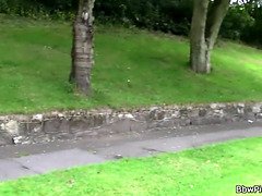 Stranger picks up huge boobs fatty