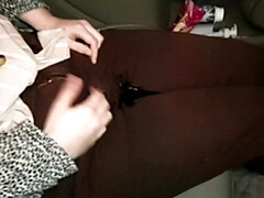 素人, ブロンド, イギリス人, フェティッシュ, ジーンズ, 放尿, 公共, 濡れ