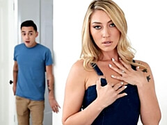 Schlafzimmer, Grosser arsch, Grosser schwanz, Grosse titten, Blondine, Blasen, Hundestellung, Milf