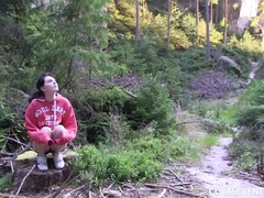 茶髪の, クラブ, ヨーロピアン, オナニー, 公共, 剃毛, 一人, ティーン