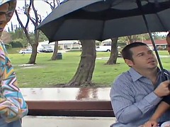 Bondage discipline sadomasochisme, Grote lul, Man die toekijkt, Lul, Dominante vrouw, Hardcore, Strippen, Tieten likken